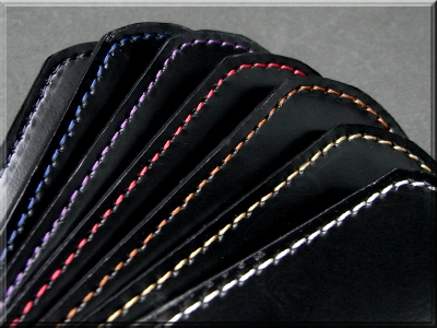 レザー小物　革製　靴べら　7色のカラーステッチが映える美しい艶のある牛革　ご注文はこちら